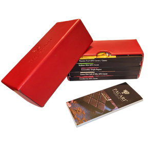 Vegan Leather Gift Box with Organic Chocolate (5 bars)