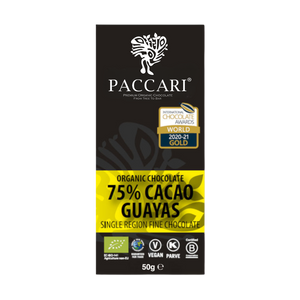 Organic Chocolate Bar Guayas 75%