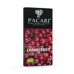 Organic Chocolate Bar with Cranberry