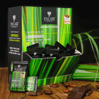 Organic Chocolate with Lemongrass - 60 - Cacao - Minibars - Pacari - 100 pieces