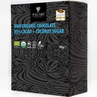 Organic Raw Chocolate with Coconut Sugar - 85 - Cacao - Minibars - Pacari- 100 pieces