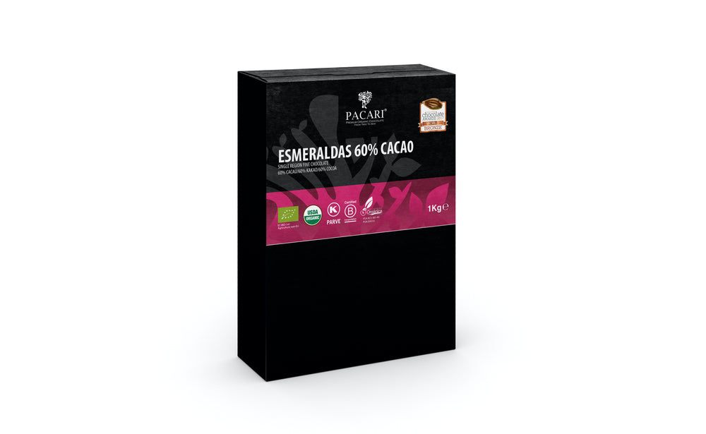 Mega pack 100 organic chocolate 60% cacao, Esmeraldas fun size bars