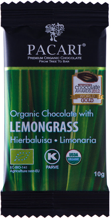 Mega pack 100 organic chocolate with lemongrass, fun size bars