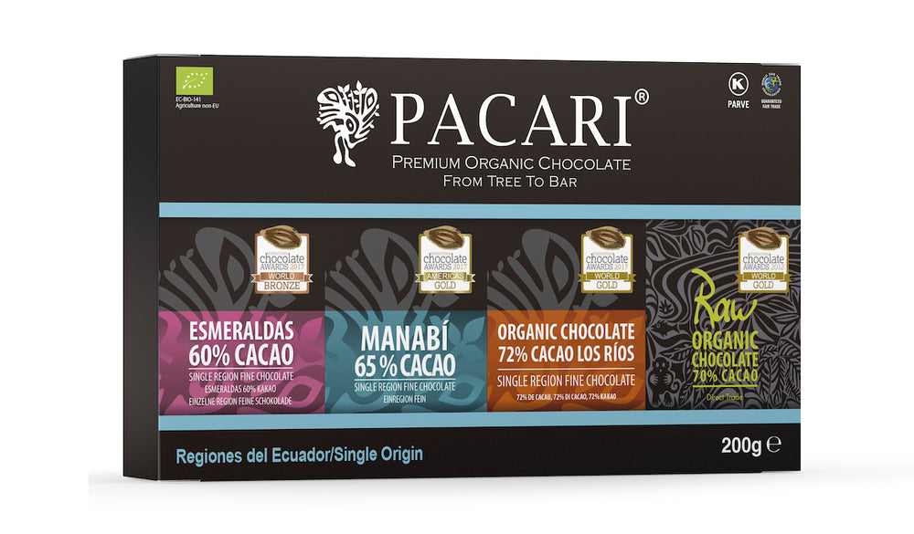 Single Origin Organic Chocolate Gift Set (4 bars)